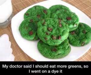 After all who wants to eat green cookies?