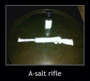 I'm still not sure why Libatards are so afraid of 'a salt rifles'.